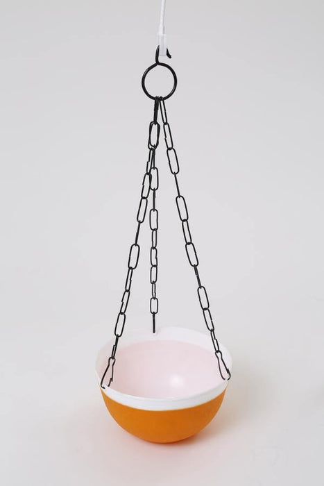 Orange Hanging Planter | 16 cm Hanging Pot | Chhajed Garden