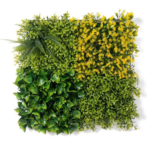 Artificial Vertical Garden  3758-E for Indoors only 50 cm*50 cm  (Pack of 28 Tiles  - Area covered  75.6 Sq. ft ) - CGASPL