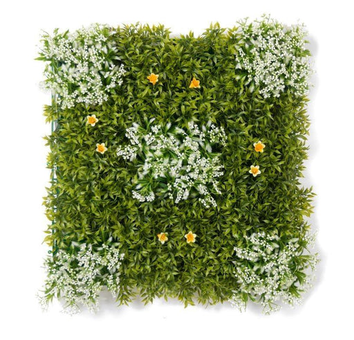 Artificial Vertical Garden  3758-O for Indoors only 50 cm*50 cm  (Pack of 28 Tiles  - Area covered  75.6 Sq. ft ) - CGASPL