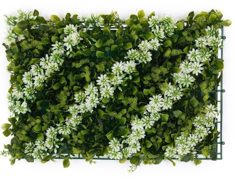 Artificial Vertical Garden  3758-P for Indoors only 60 cm*40 cm  (Pack of 28 Tiles  - Area covered  72.8 Sq. ft ) - CGASPL