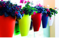 High Quality Plastic Balcony Railing Planter (Red-Green-Blue-White combos) (Pack Of 4)