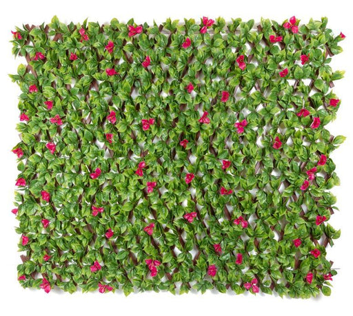 Artificial UV Protected Bougainvilla PVC Trellis Size-2 mtr x 1 mtr , Area Covered 21.52 sq ft ( Pack of 2 ) - CGASPL