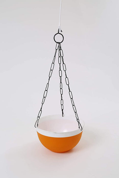 Double Color Big Hanging Pot (Multi) Qty - 3 Pots - ChhajedGarden.com