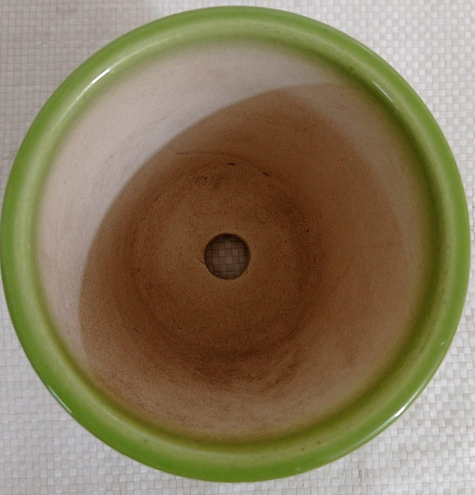 High-quality ceramic pot with drainage hole