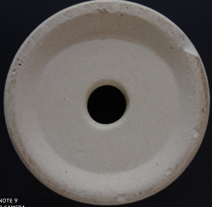 Large Round Ceramic Pot White - CGASPL