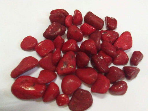 Decorative Small Pebble Stone Red Colour