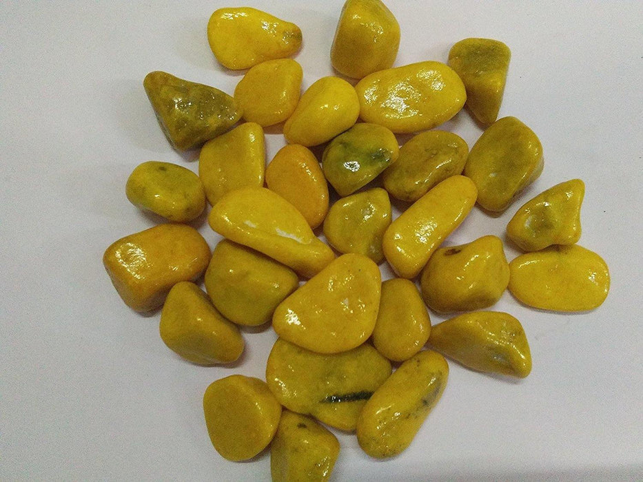 Decorative Small Pebble Stone Yellow Colour