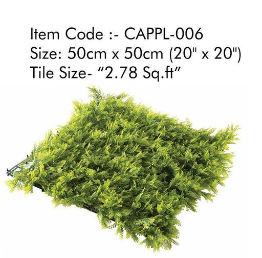 CAPPL-006 Artificial Vertical Garden Tiles 50cm X 50cm(20" X 20") 2.78 Sq.ft (Pack of 12)