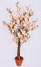 Artificial Cherry Blossom Tree In Coffee Wood Stick - 4 feet - CGASPL