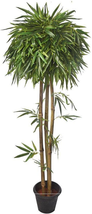 Artificial Bamboo Plant Topiary green color Natural Bamboo Stick -4 Feet - CGASPL