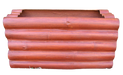 Bamboo Tall Reddish Brown Fiber Planter - CGASPL