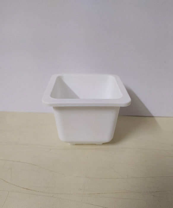 Bonzi Square Pot - 7 cm(White)