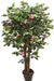 Artificial Camelia Plant Topery 'N' Coffe Wood Stick Pink - 4 Feet - CGASPL