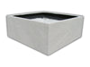 Cuboid 30 White Stone Fiber Planter - CGASPL