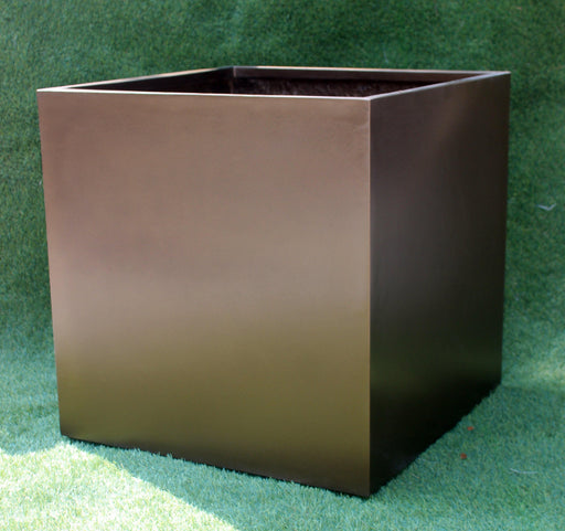 Cuboid 90 Brown Fiber Planter - CGASPL
