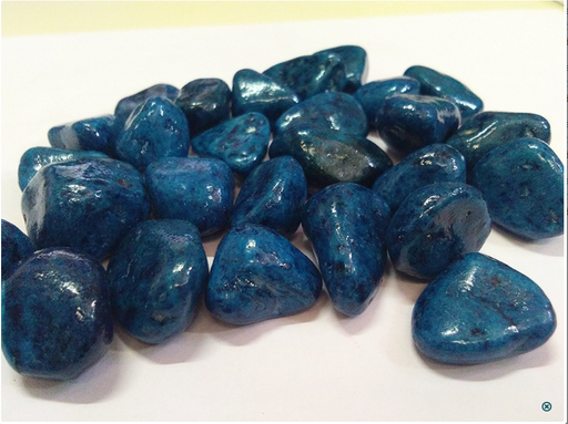 Decorative Small Pebble Stone Blue Colour-1 Kg - ChhajedGarden.com