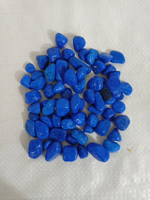 Decorative Small Pebble Stone Blue Colour - ChhajedGarden.com