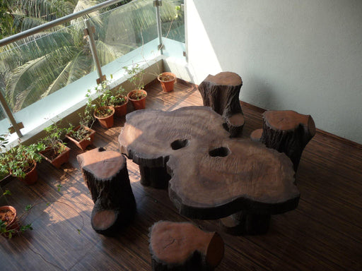 Wooden Garden Tea Table - CGASPL