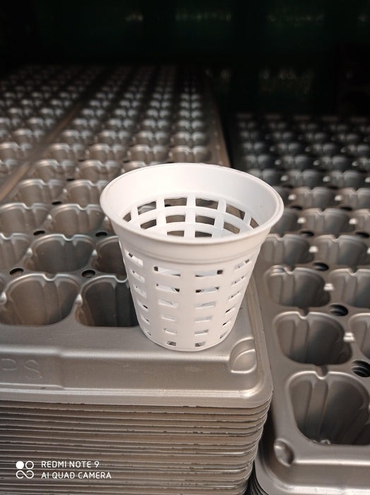 Plastic Net Pots | Net Pot White | Chhajed Garden