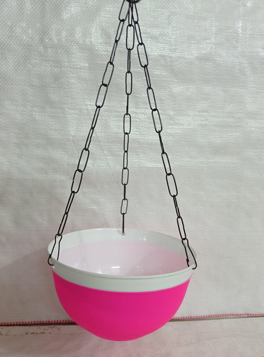 Double Color Big Hanging Pot (Pink) - CGASPL