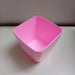 Pink Plastic Flower Pots | 14 cm Pink Paris Square Pot | Chhajed Garden