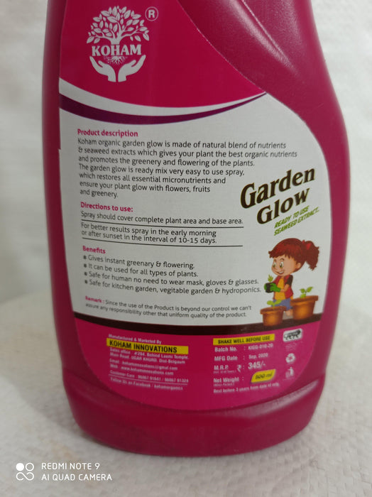 Organic Garden Glow 500 ml- READY TO USE SEAWEED EXTRACT - CGASPL