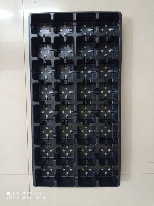 Easy Grow 32 Cavity Tray With Pot - CGASPL