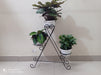 Wrought iron Flower 3 Pot Stand - CGASPL