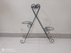 Wrought iron Flower 3 Pot Stand - CGASPL