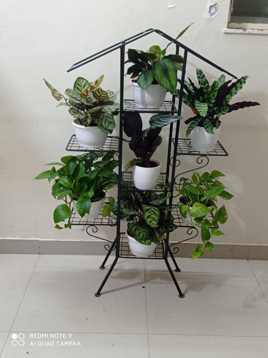 7 Pot Tiles Plant Pot Stand - CGASPL