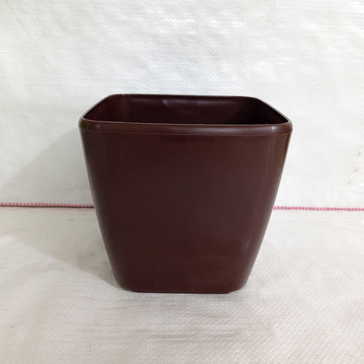 17 cm Brown Square Pot | Chhajed Garden