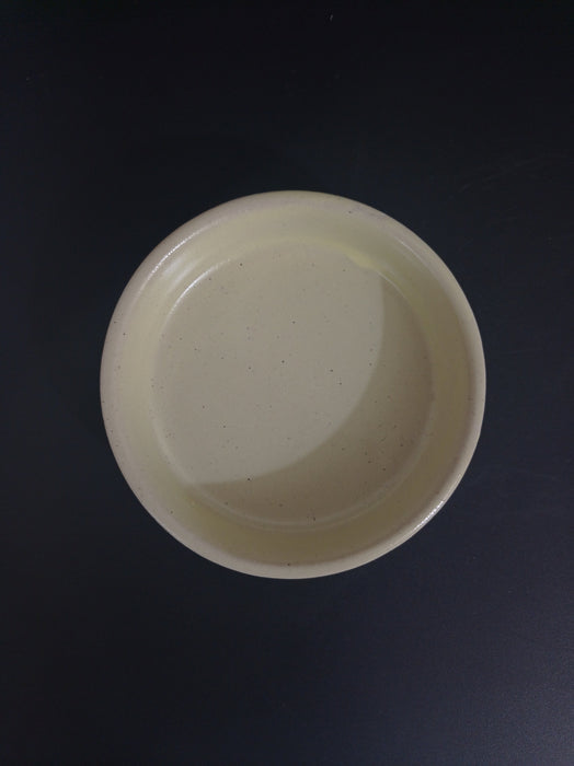 Small Round Olive Green Ceramic Pot (Pack of 3) - ChhajedGarden.com