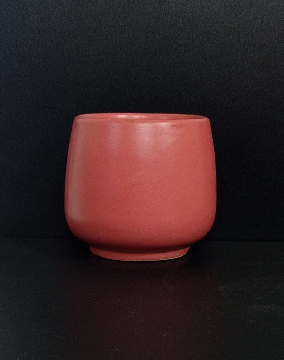 Small Round Red Ceramic Pot (Pack of 3) - ChhajedGarden.com