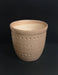 Carving Design on Brownish Ceramic Pot