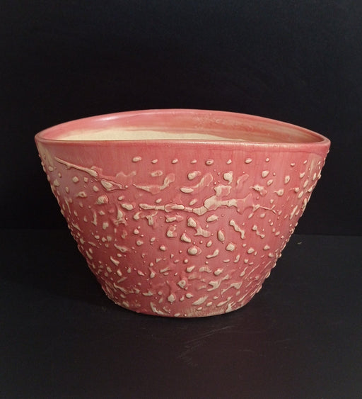 Modern Crimson Oval Ceramic Planter