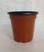 Thermoformed Pots (140 x 126 mm) (Pack of 12, Terracotta Color) - CGASPL