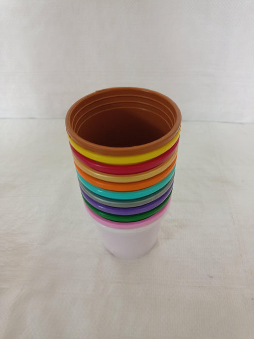 Sunrise Pot 10 cm (4") Multicolor( Pack of 12) - ChhajedGarden.com
