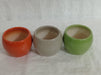 Three Matka Shaped Ceramic Pots - Ideal for Small Plants