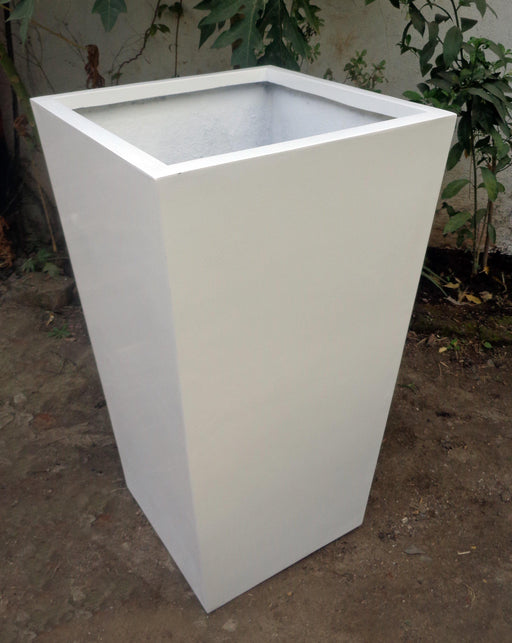 big size plant pots Imperial White Fiber Planter