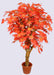 Artificial Maple Red Tree in Coffee Wood with Branches - 4 Feet - CGASPL