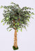 Artificial Mini Varigated Ficus Real Touch in Coffee Wood - 6 feet - CGASPL