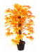 Artificial Orange Maple Plant Natural Stick  - 2 feet - CGASPL