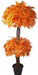 Artificial Maple Plant Orange Double Topiary N. Coffee Wood - 5 feet - CGASPL