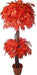 Artificial Maple Double Topiary Plant Red - 5 feet - CGASPL