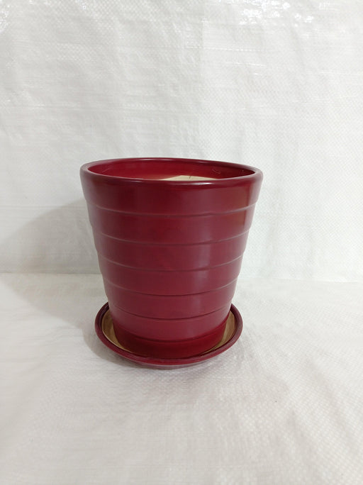 Medium grape wine ceramic plant pot