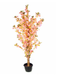 Artificial Peach Pink Blossom Tree in Coffee Wood Stick - 6 feet - CGASPL