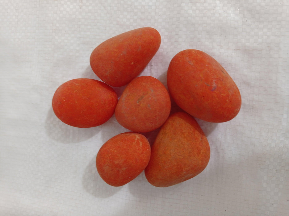 Pebbles Orange Big - 5 Kg - ChhajedGarden.com