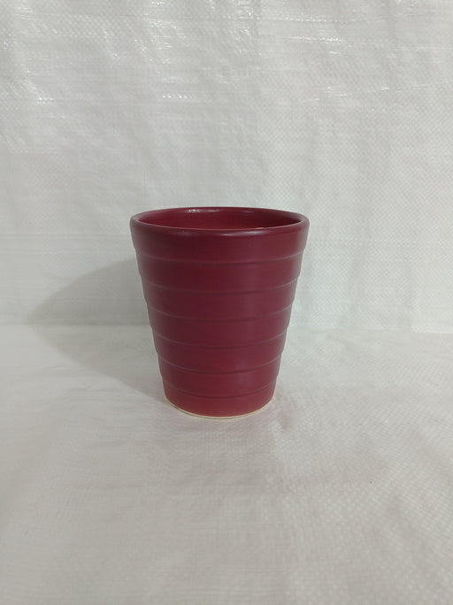 Premium quality round ceramic pot for small plants