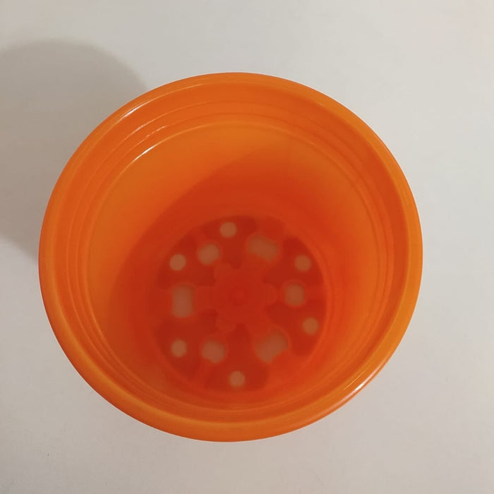 4" Flower Pot Orange  Colour Sunrise Series (10 cm)