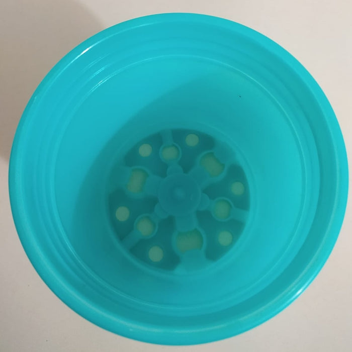 4" Flower Pot Turq Colour Sunrise Series (10 cm)